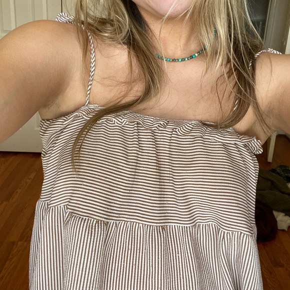 Striped Cropped Tank - Picture 2 of 4